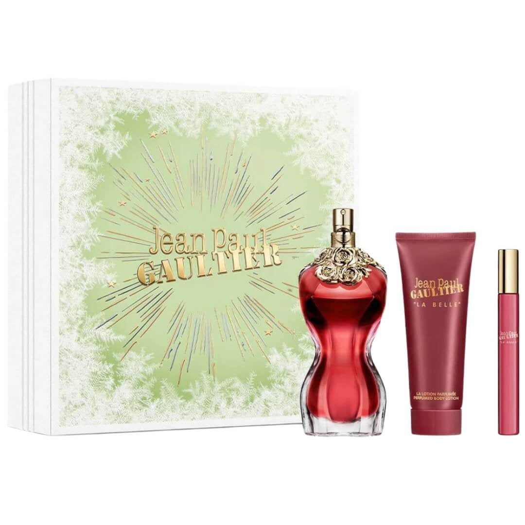 Jean Paul Gaultier La Belle EDP 100ml 3-Piece Gift Set for Women – Eau de Parfum, body lotion, and travel spray – available at Gadgets Online NZ LTD.