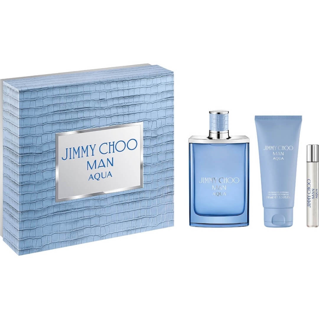 Jimmy Choo Man Aqua EDT 100ml 3 Piece Gift Set for Men