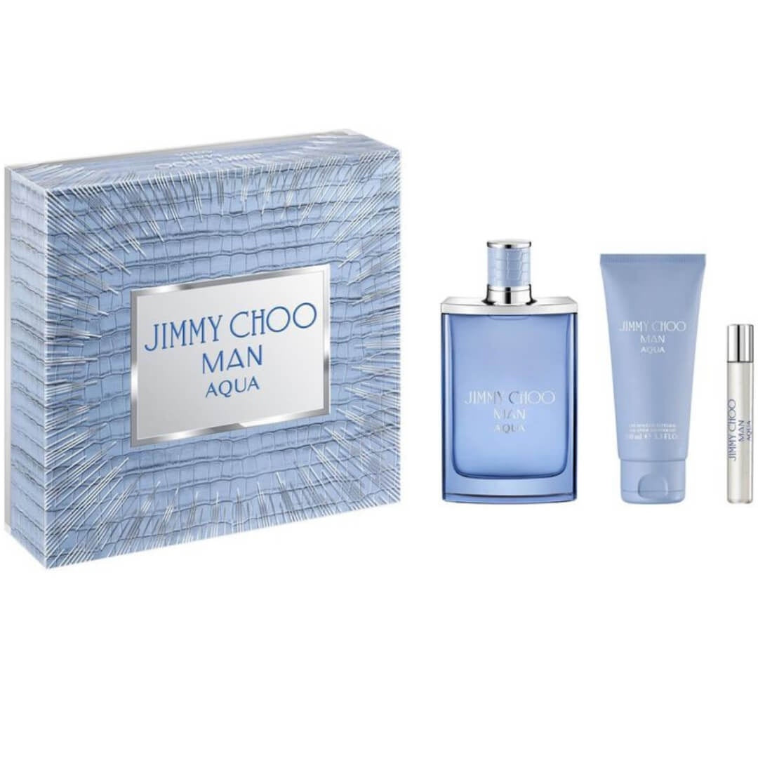 Jimmy Choo Man Aqua EDT 100ml 3 piece Gift Set Men