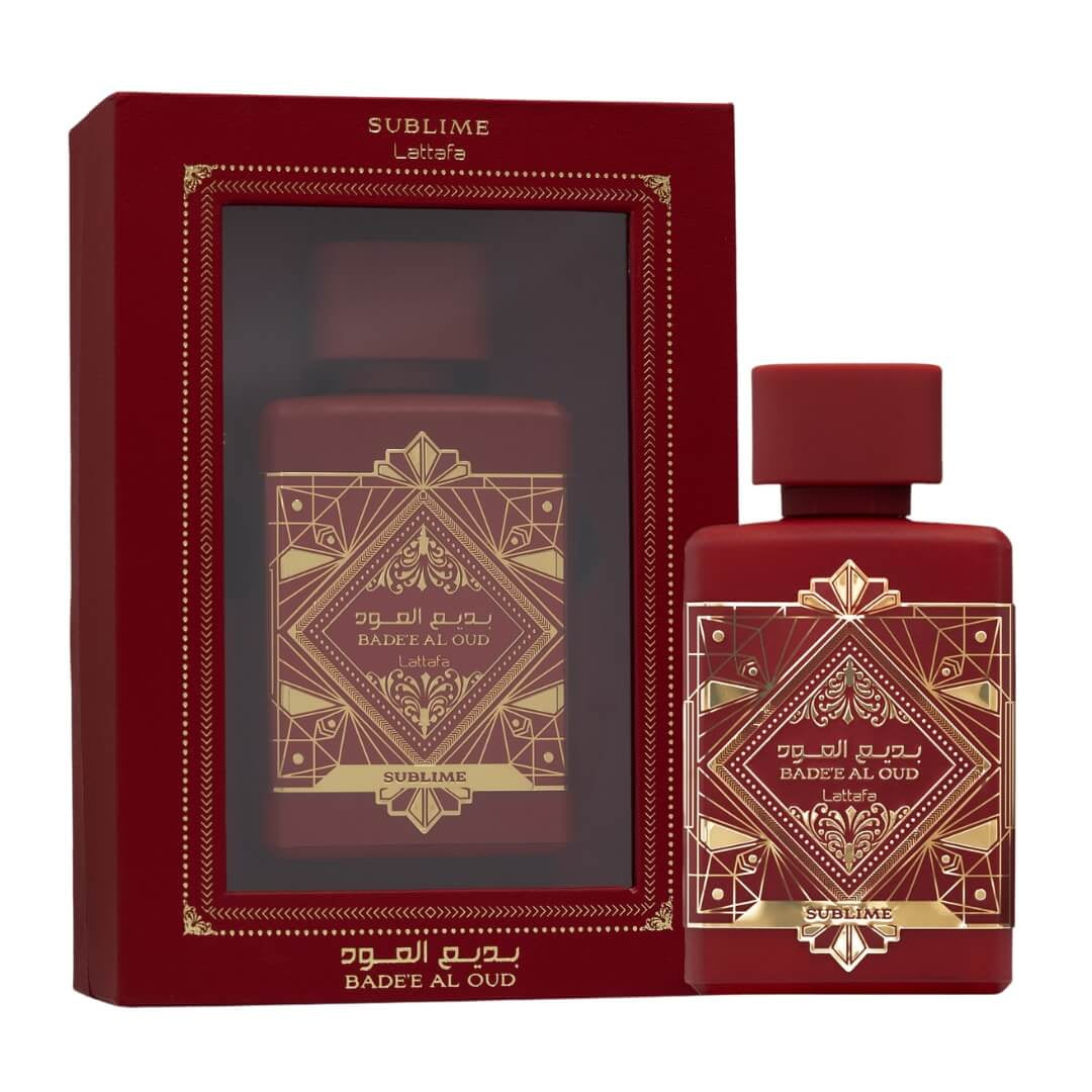 Lattafa Badee Al Oud Sublime EDP 100ml – Unisex woody-aromatic fragrance with apple, litchi, plum, vanilla, and oud. Available at Gadgets Online NZ.