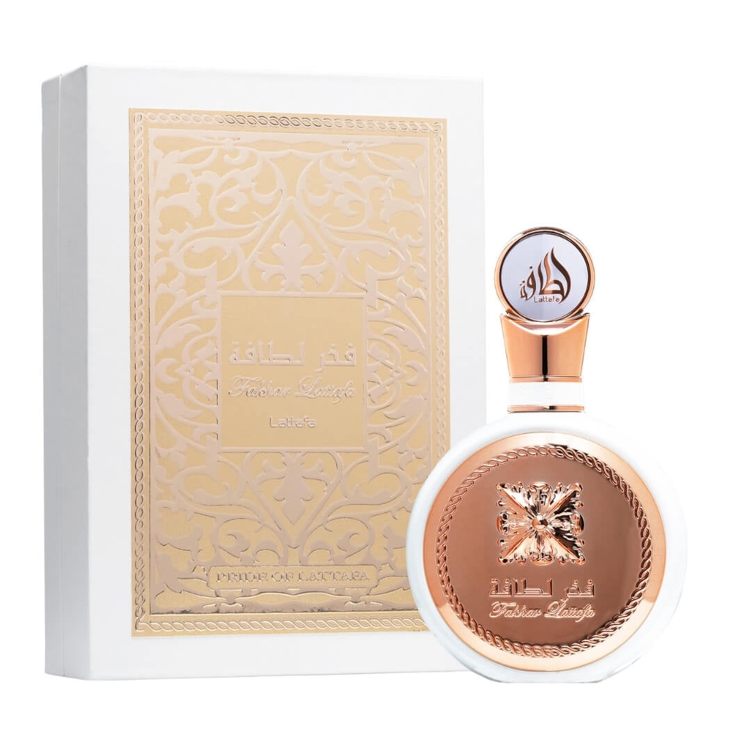 Lattafa Fakhar Gold EDP 100ml – Floral women’s fragrance with orange blossom, jasmine, tuberose, and patchouli. Available at Gadgets Online NZ.