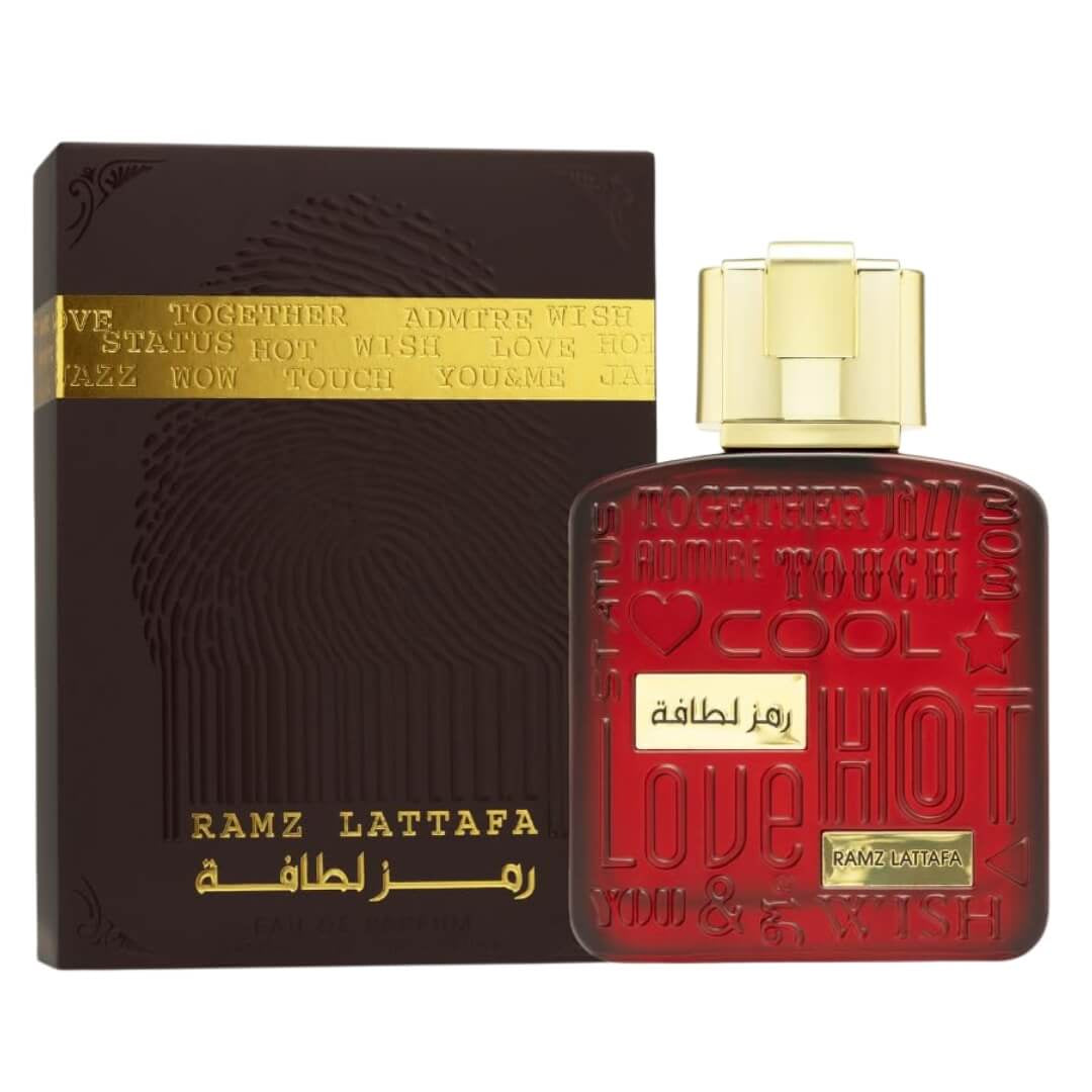 Lattafa Ramz Gold EDP 100ml – Fruity-floral unisex fragrance with apple, jasmine, vanilla, and sandalwood. Available at Gadgets Online NZ.