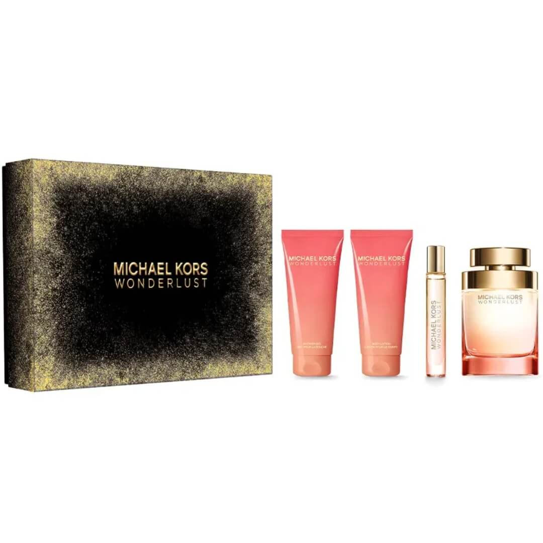 Michael Kors Wonderlust EDP 100ml 4PC Set + Lotion + Gel