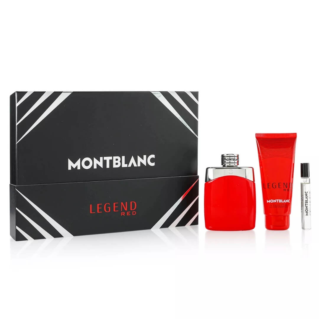 Mont Blanc Legend Red EDP 100ml 3 Piece Gift Set for Men