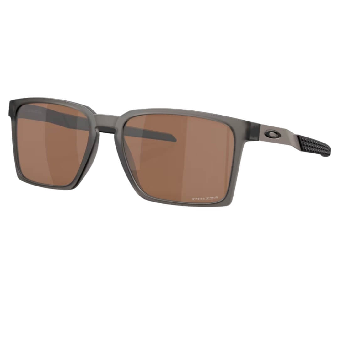 Front Side view of Oakley Exchange Sun OO9483 Sunglasses in Satin Grey Smoke with Prizm Tungsten lenses - Gadgets Online NZ