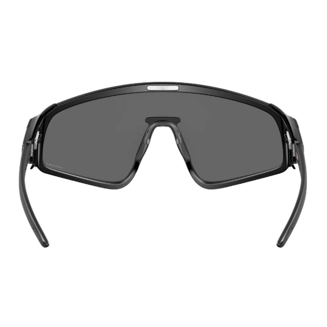 Oakley Latch Panel Sunglasses - Back View Highlighting Matte Black Frame