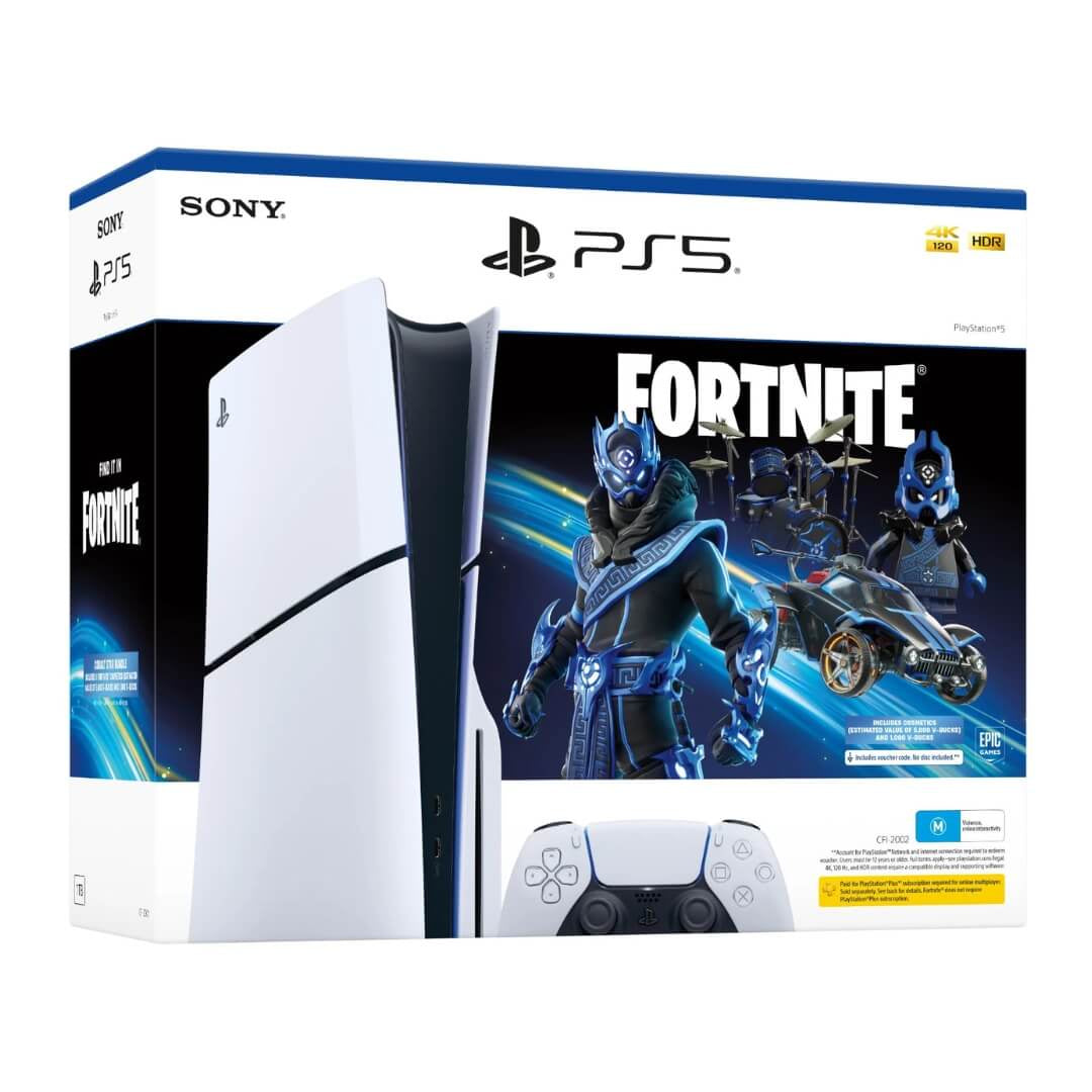 PS5 PlayStation 5 Slim 1TB Console Fortnite Cobalt Star Bundle