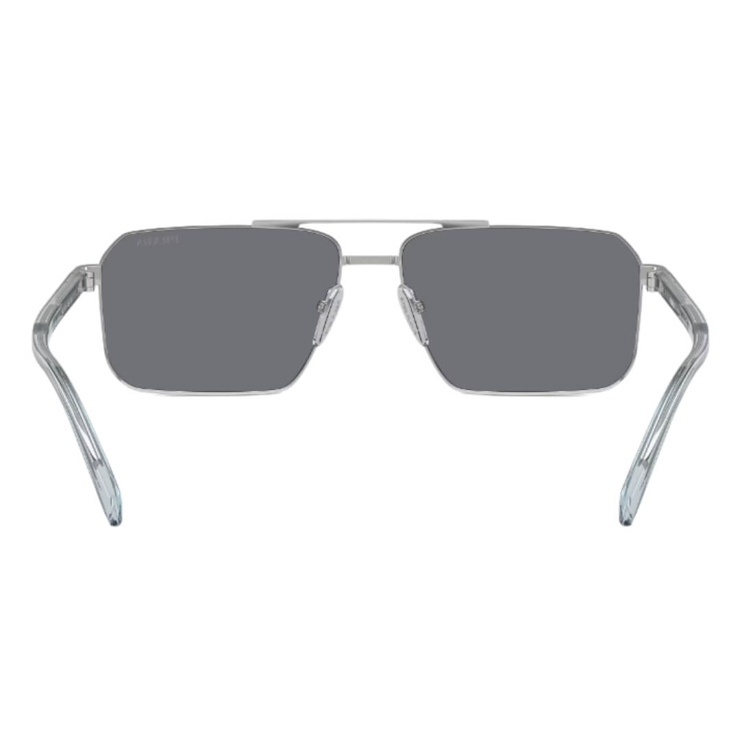 Prada PR A57S 1BC175 - Back Angle Highlighting Dark Grey Lenses
