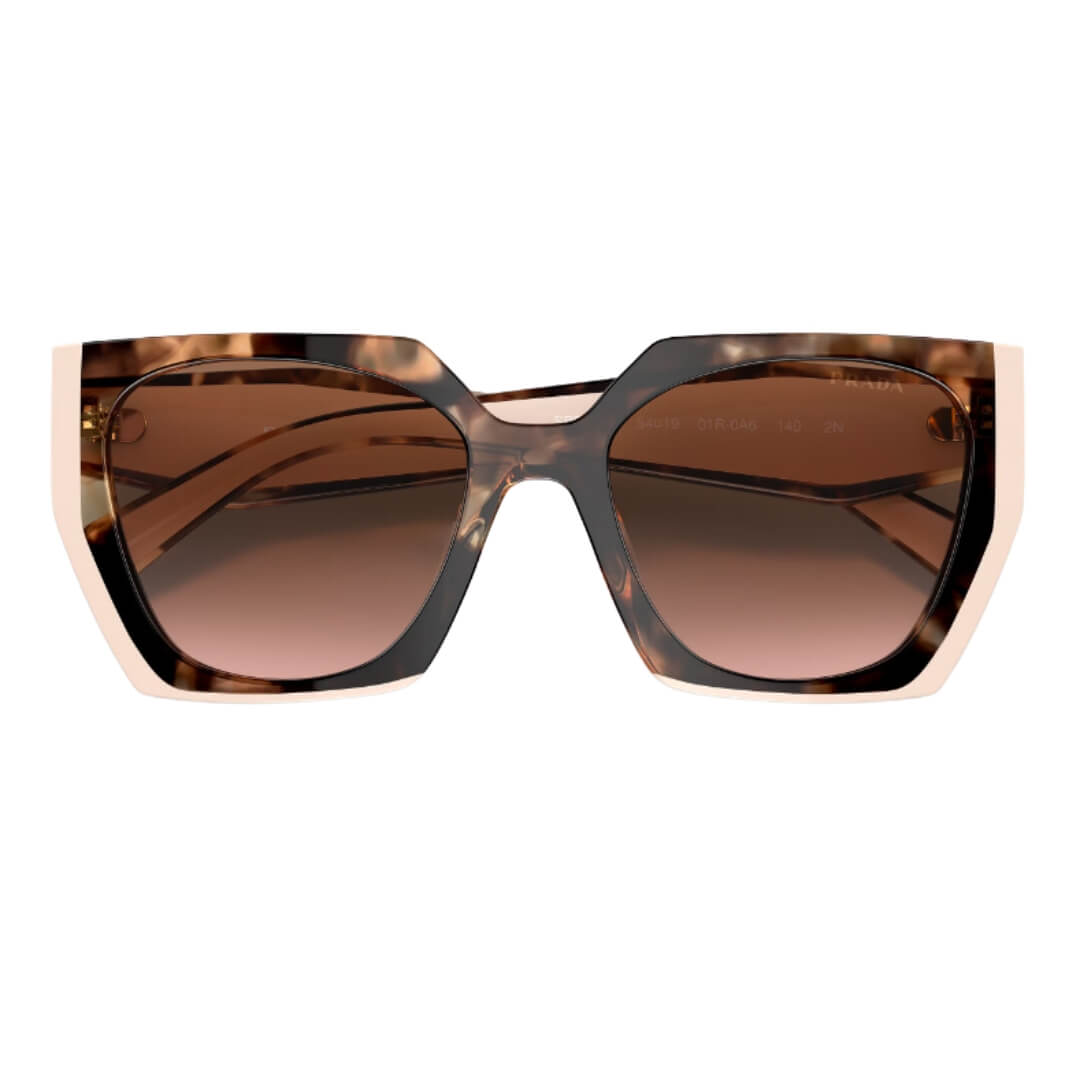 Prada PR 15WS 01R0A6 Rectangular Shape Sunglasses - Top Angle