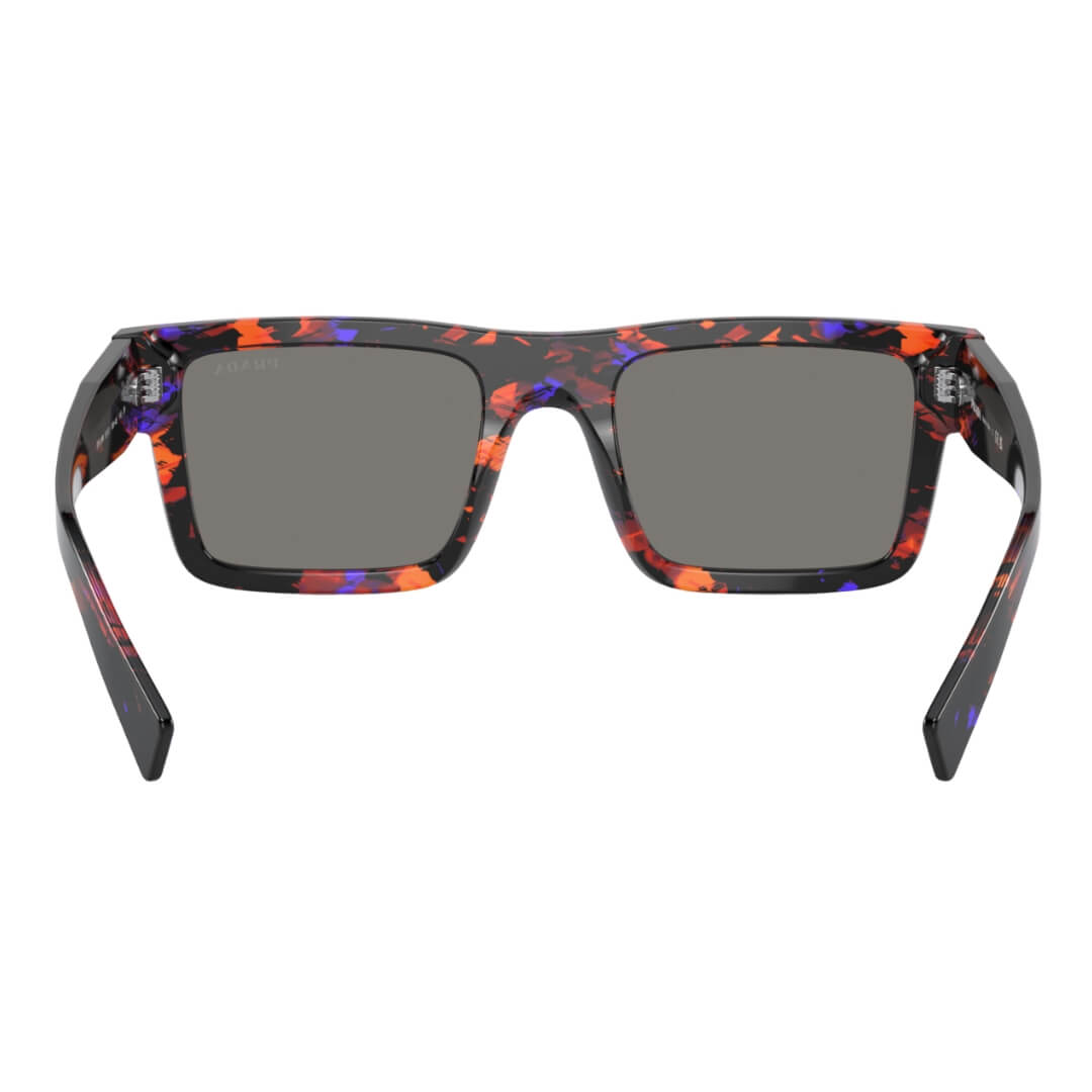 Prada PR 19WS Sunglasses - Back View of Abstract Orange Frame at Gadgets Online in NZ