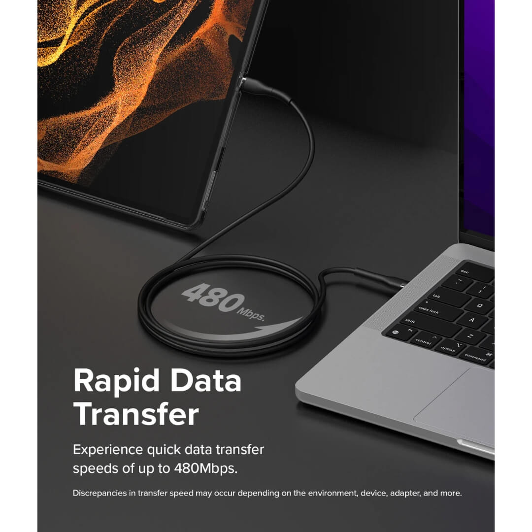 Rapid data transfer speed upto 480Mbps