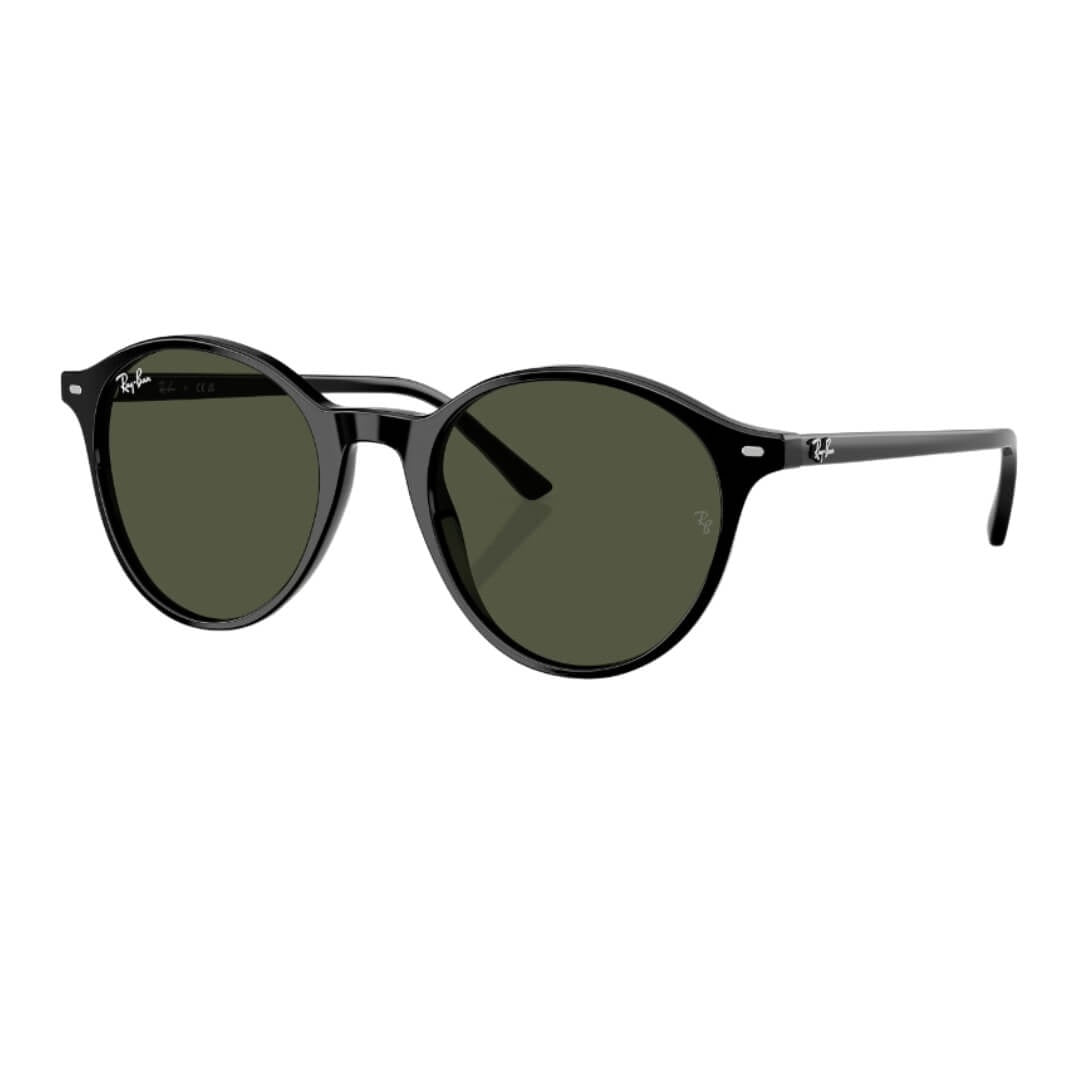 Ray-Ban Bernard RB2230 901/31 - Black Frame With Green Lens Front Left View
