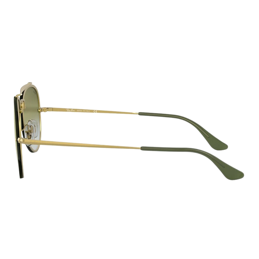 Ray-Ban Blaze Aviator RB3584N 91400R Gold - Green Left Angle View