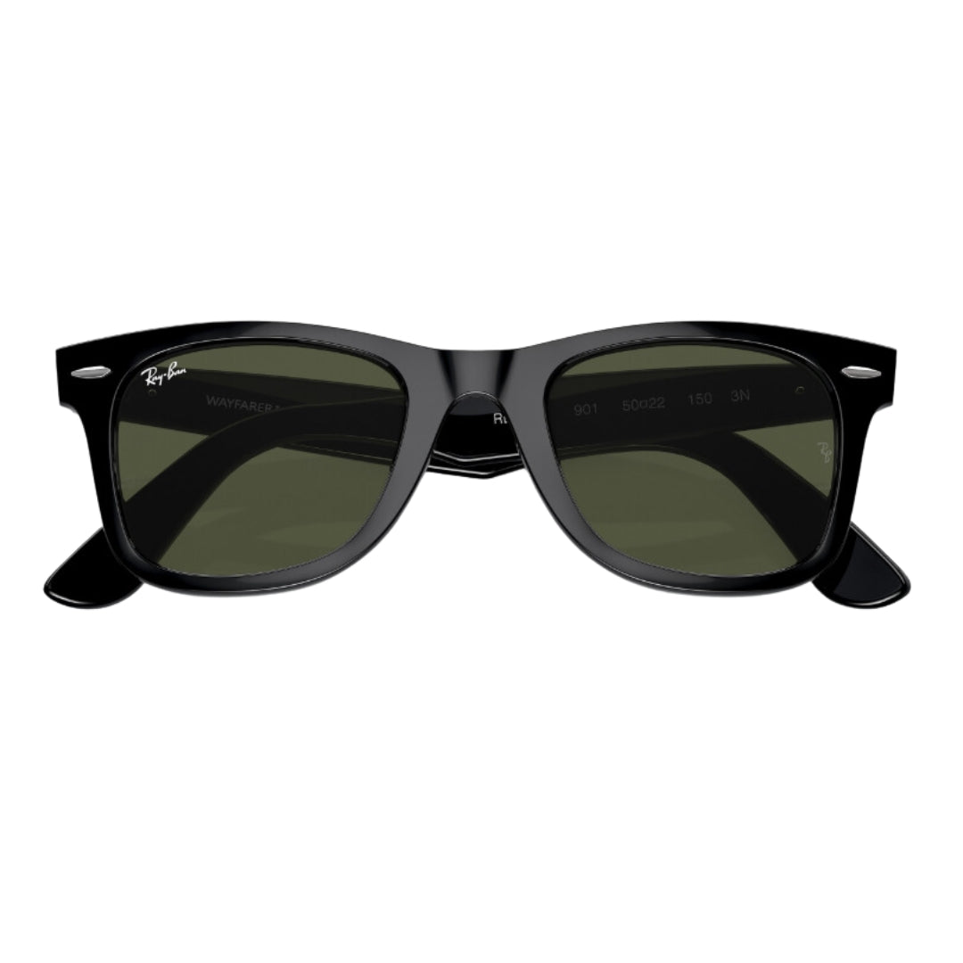 Ray-Ban Original Wayfarer Classic RB2140 901 Black Unisex Sunglasses Folding View