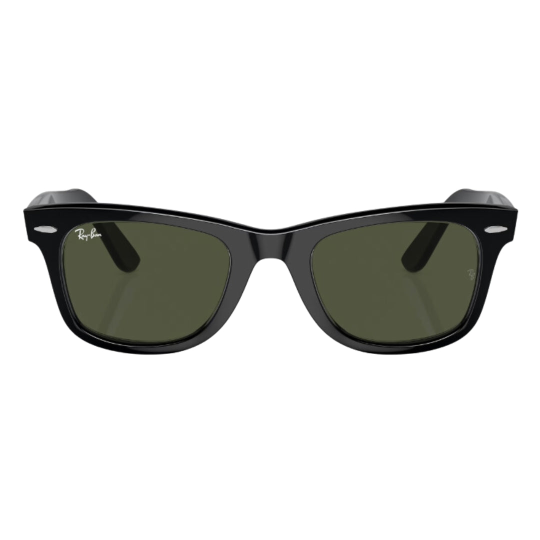 Ray-Ban Original Wayfarer Classic RB2140 901 Black Unisex Sunglasses Close Up view