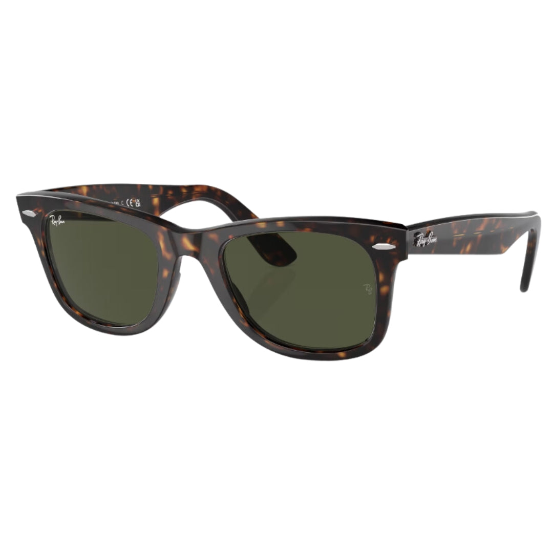 Ray-Ban Original Wayfarer Classic RB2140 902 Tortoise Unisex Sunglasses  Front Left View