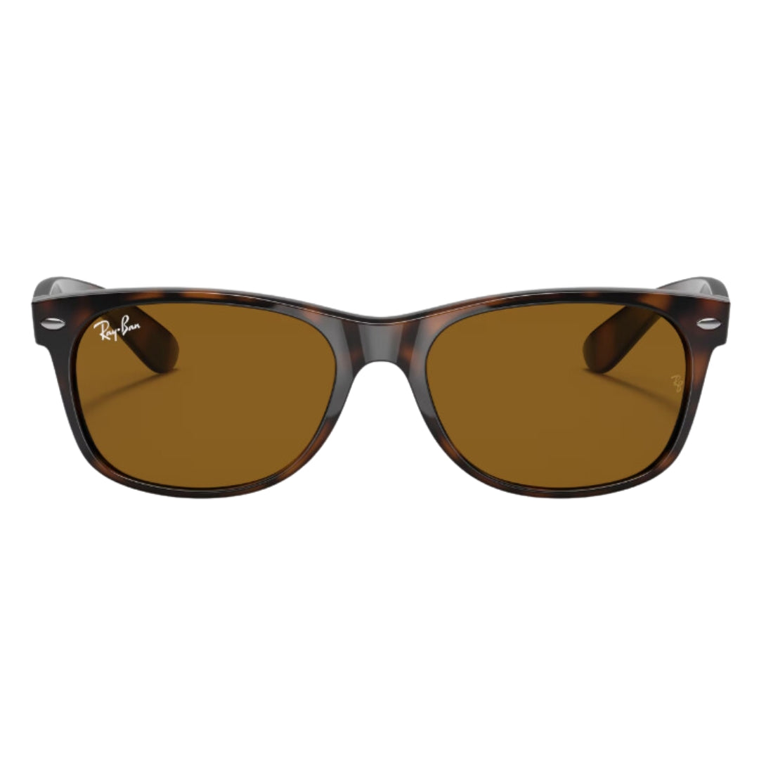 Ray-Ban RB2132 710 Wayfarer Classic 55 mm Tortoise Sunglasses for Men Close Up View