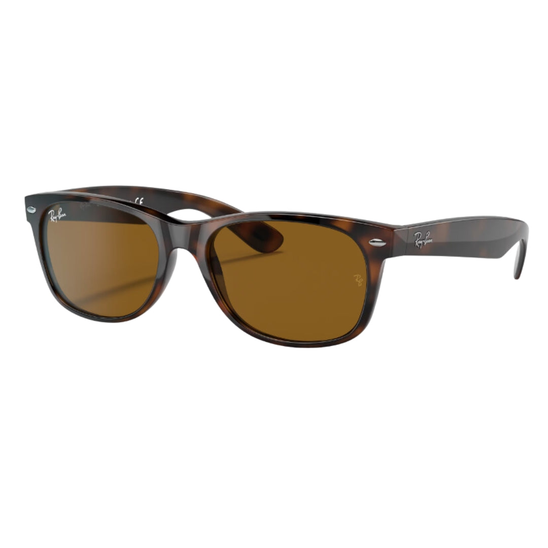 Ray-Ban RB2132 710 Wayfarer Classic 55 mm Tortoise Sunglasses for Men Front Left Side View