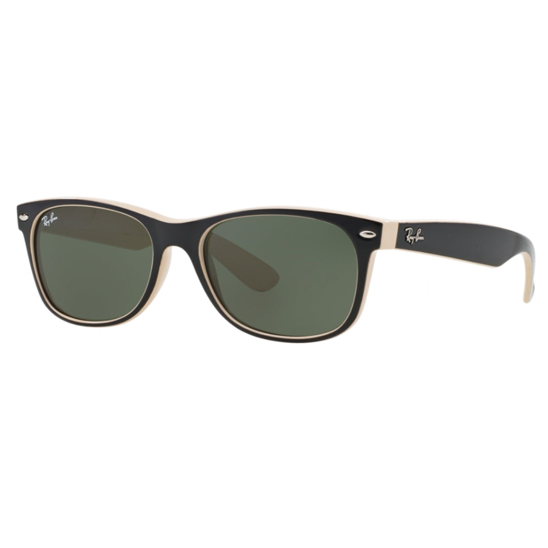 Ray-Ban RB2132 875 New Wayfarer Green Gradient Lens 55mm Men's Sunglasses Front Left Side View