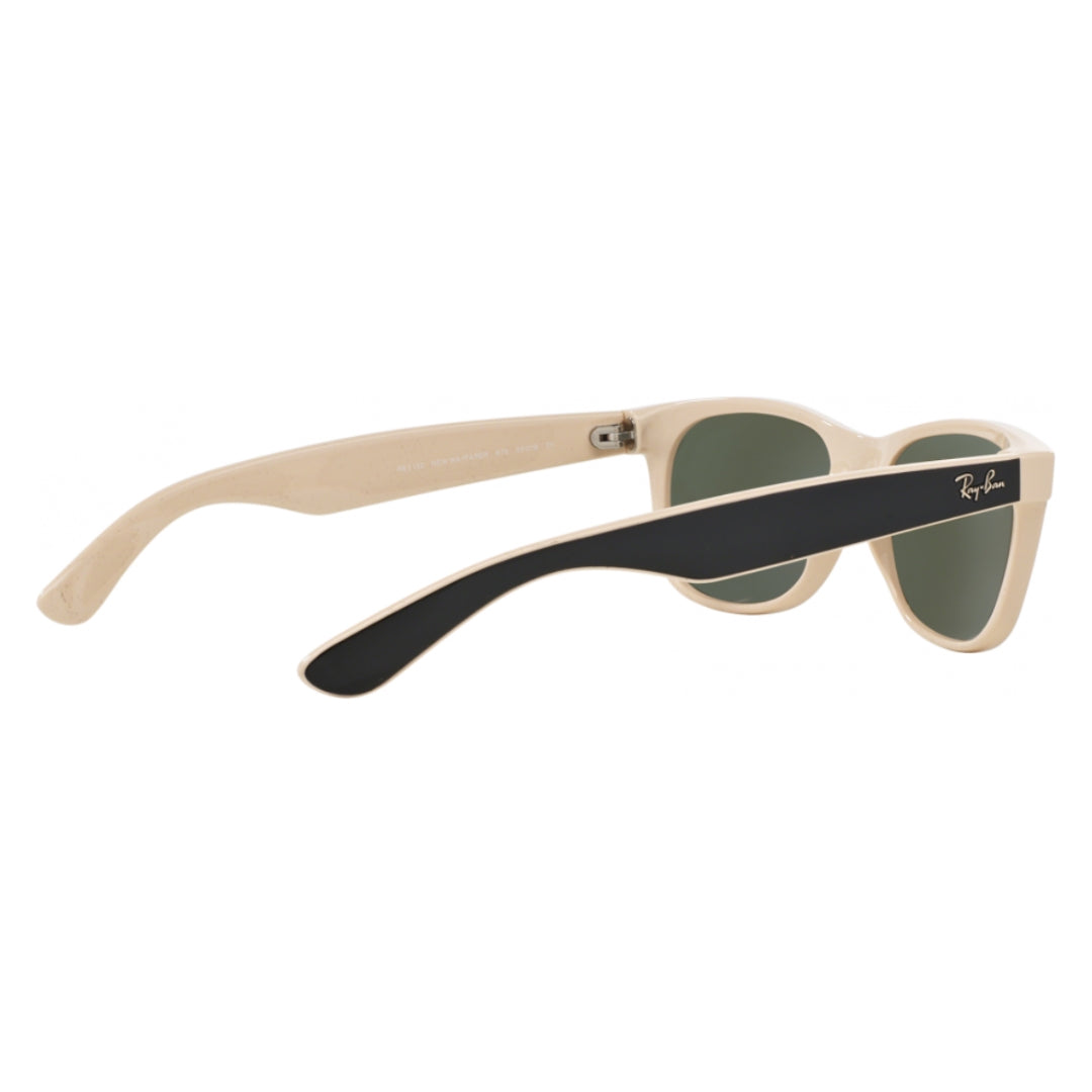 Ray-Ban RB2132 875 New Wayfarer Green Gradient Lens 55mm Men's Sunglasses Full Frame View