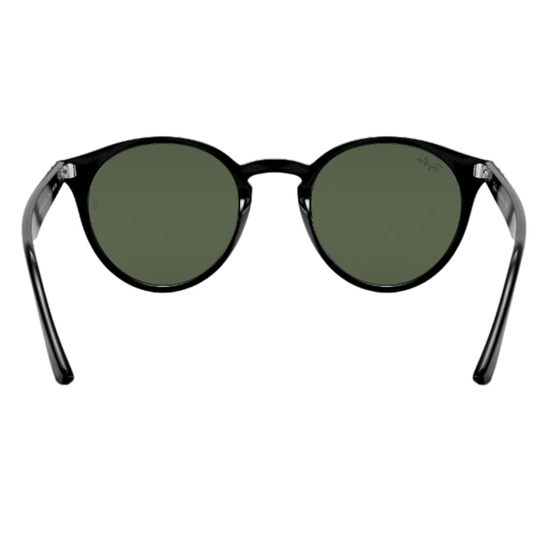 Ray-Ban RB2180 601/71 Black Frame and Dark Green Lens Back Side View