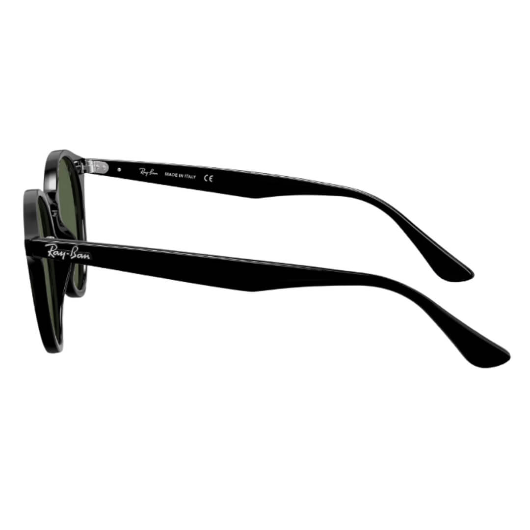 Ray-Ban RB2180 601/71 Black Frame and Dark Green Lens Side View