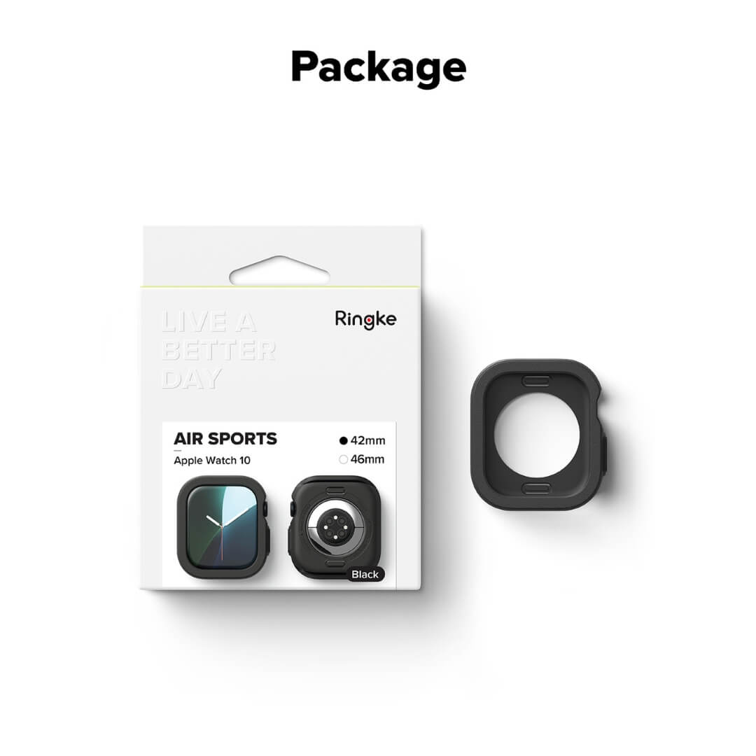 Original package with Ringke Air sports case for apple watch 10 42mm