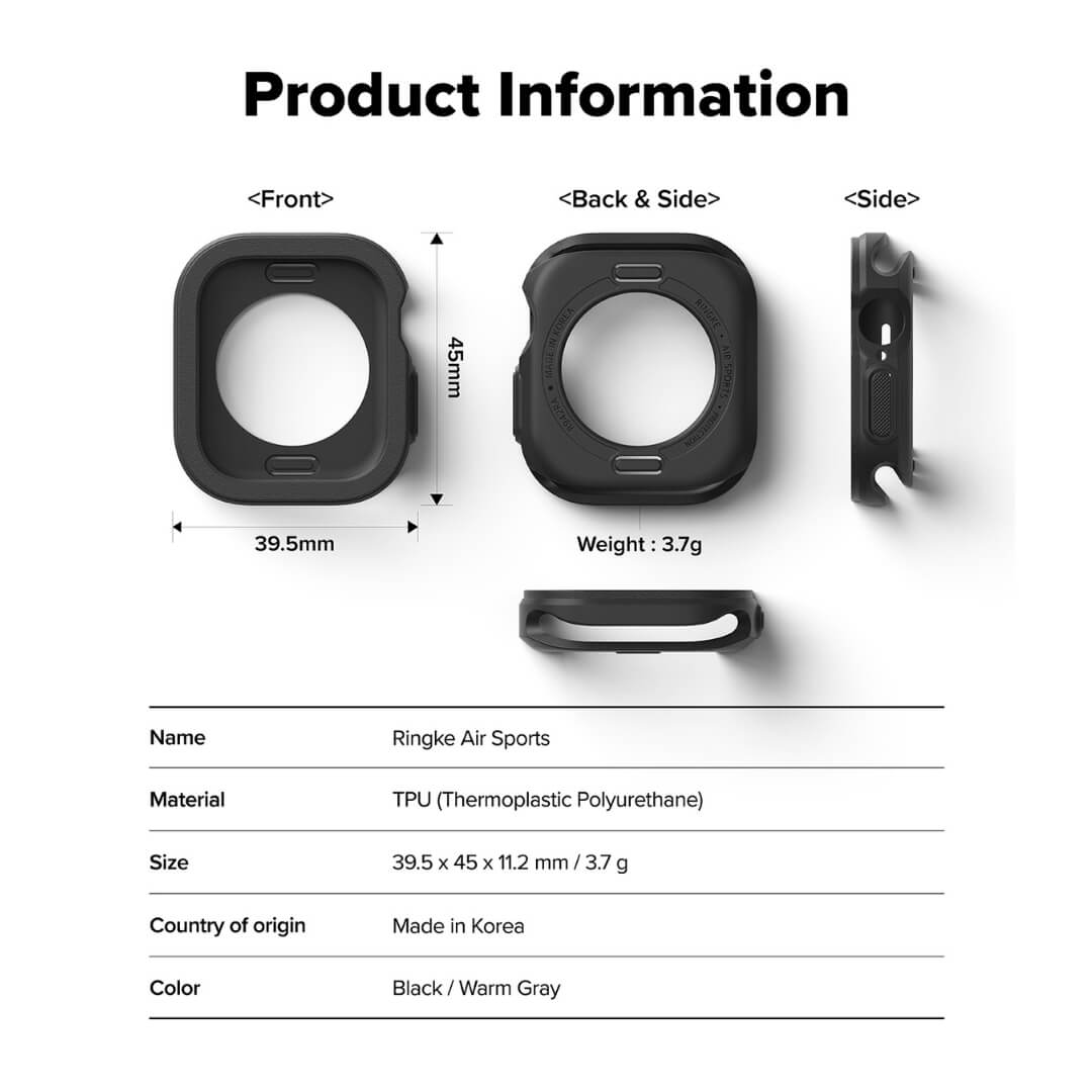 Ringke air sports case dimension size and information