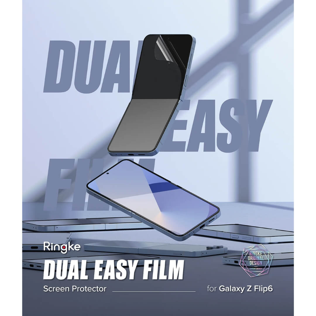 Samsung Galaxy Z Flip 6 Dual Easy Film Screen Protector 2 Pack By Ringke