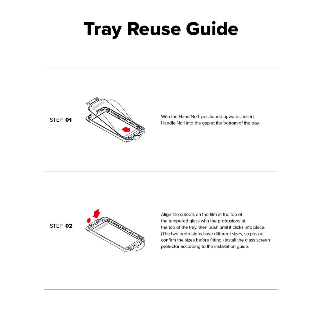 Installation tray Guide for iPhone 16 Pro Max Glass Screen Protector