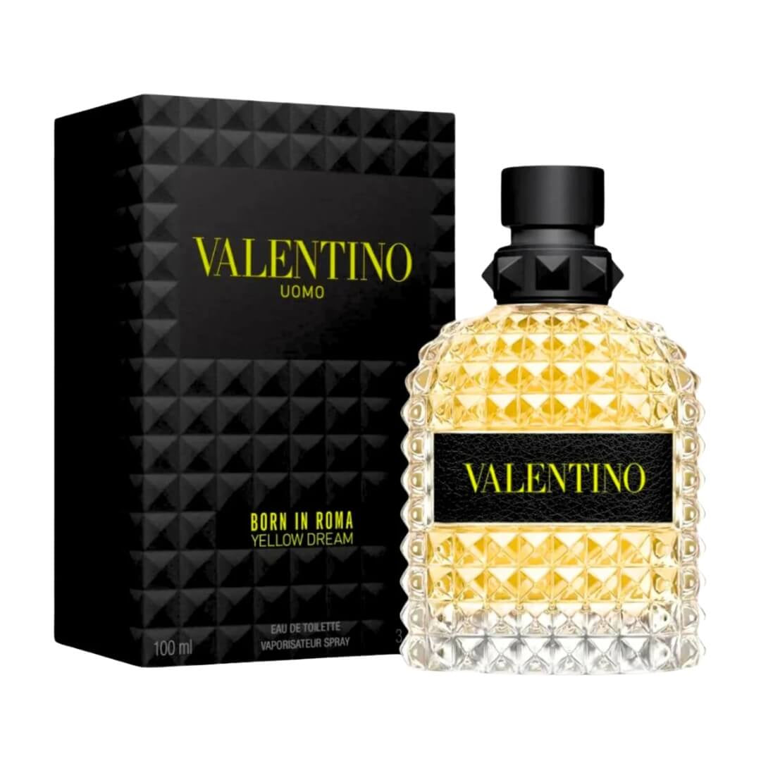 Valentino Born in Roma Yellow Dream EDT 100ml – Warm, spicy men’s fragrance with pineapple, gingerbread, and vanilla. Available at Gadgets Online NZ.