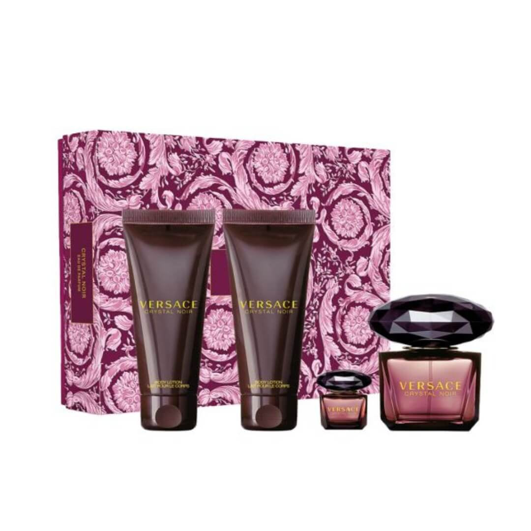 Versace Crystal Noir EDP 90ml 4 Piece Gift Set for Women – Available at Gadgets Online NZ