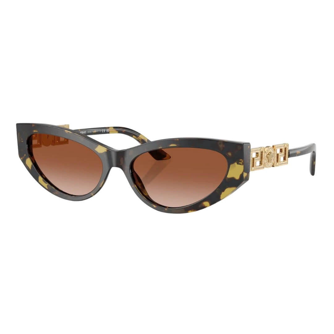 Versace VE4470B 547013 - Havana Frame, Brown Gradient Lens Front Left View