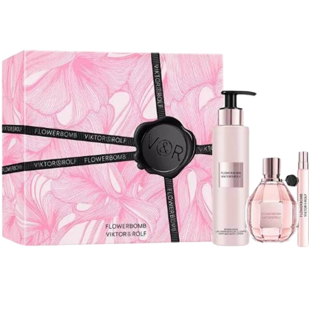 Viktor & Rolf FlowerBomb  EDP 100ml 3pc Gift Set