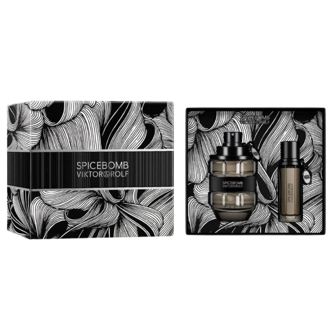 Viktor & Rolf Spicebomb EDT 90ml 2-Piece Gift Set – Includes travel spray for men