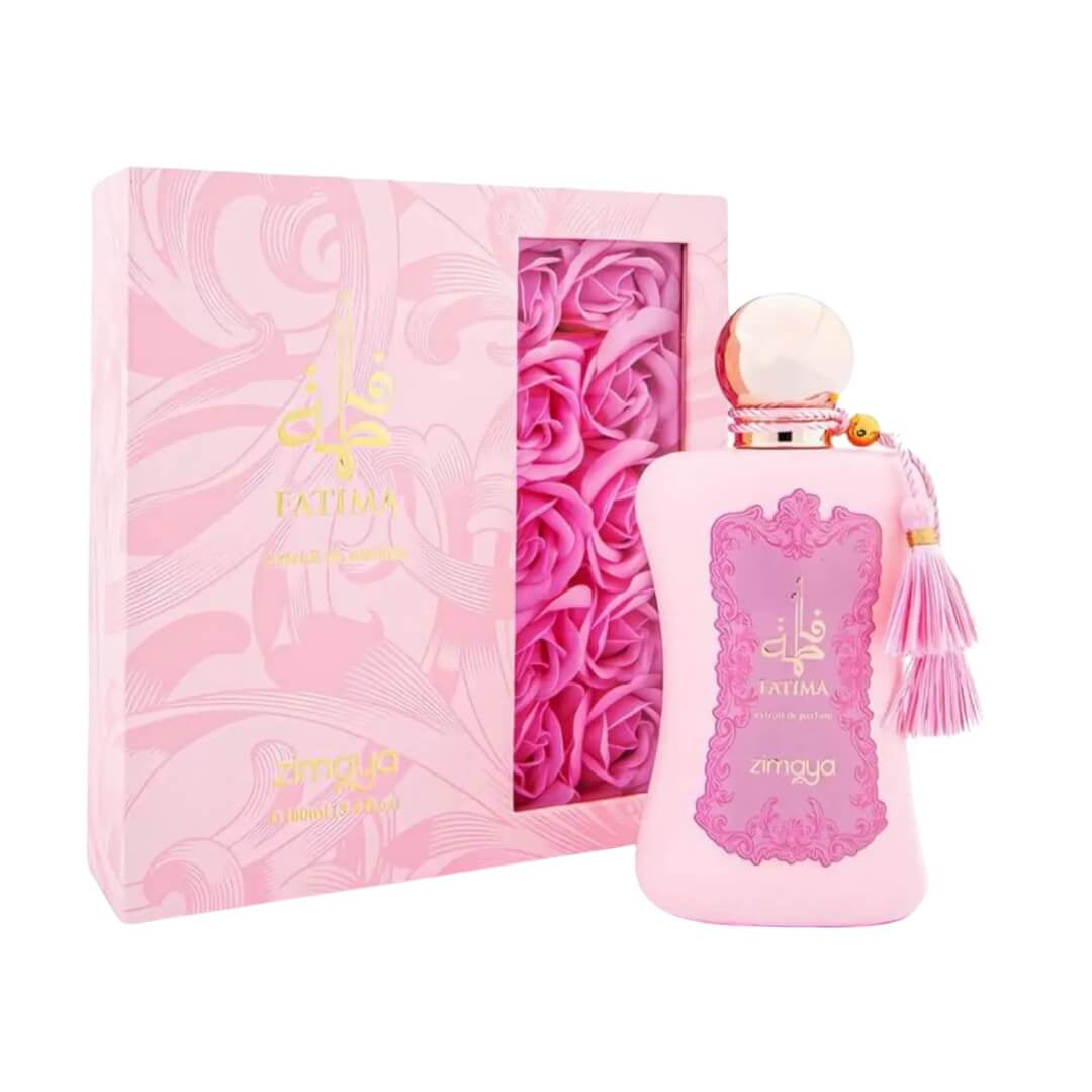 Zimaya Fatima EDP 100ml – Oriental floral women’s fragrance with rhubarb, jasmine, vanilla, and ambergris. Available at Gadgets Online NZ.