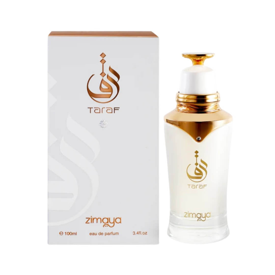 Zimaya Taraf White EDP 100ml – Floral-fruity women’s fragrance with litchi, Turkish rose, and white musk. Available at Gadgets Online NZ.