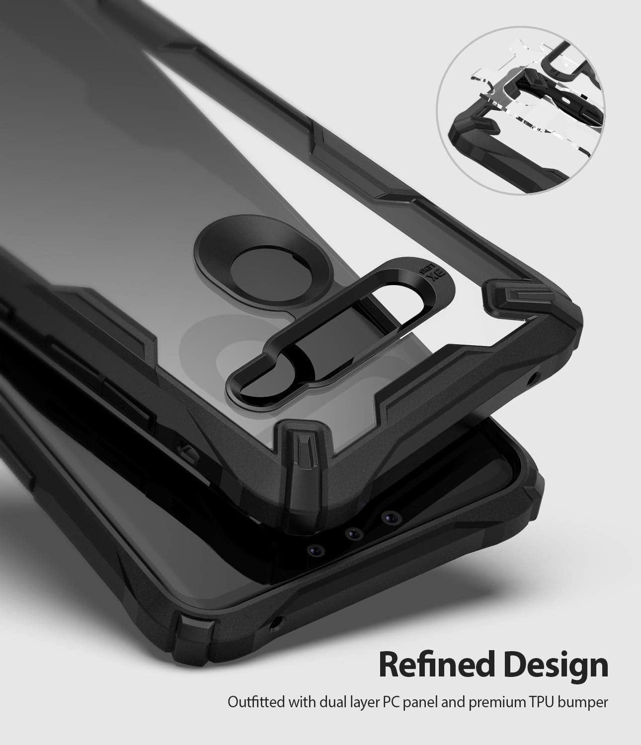 Refined Design for Maximum Protection: Featuring Dual-Layer PC Panel and Premium TPU Bumper for Your G8 ThinQ