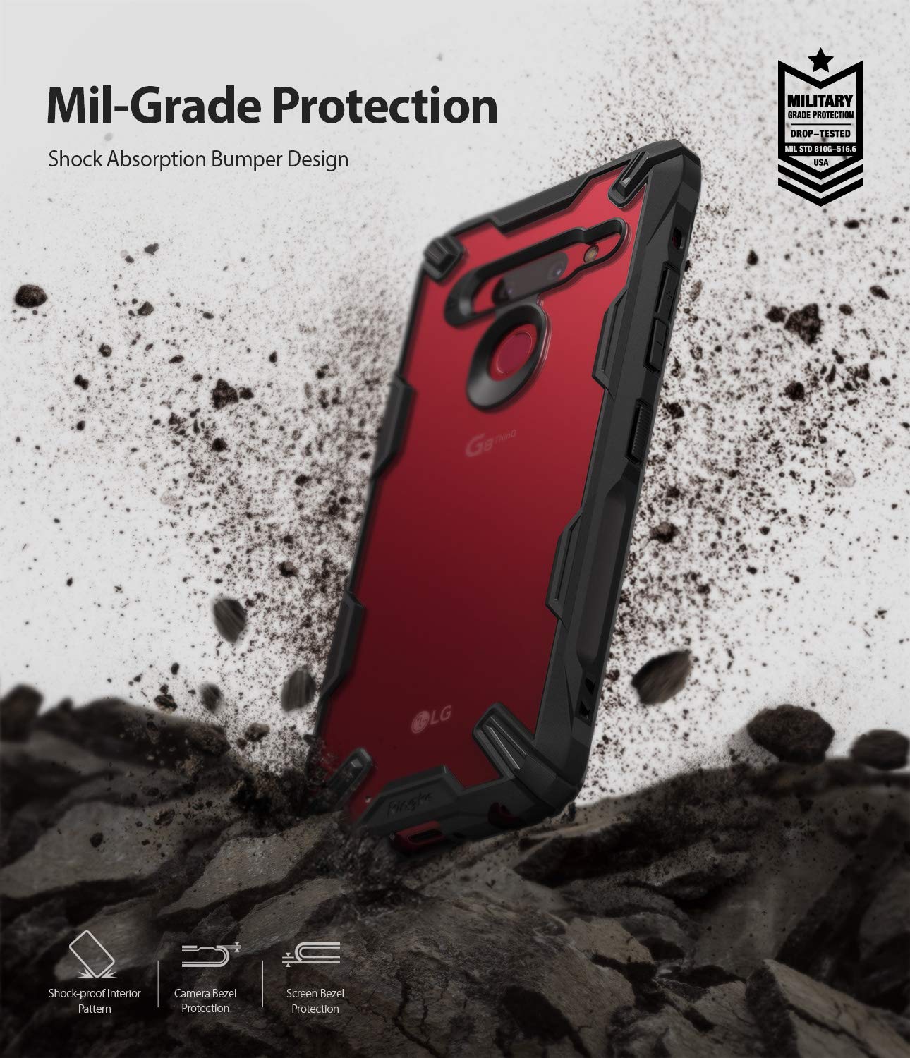 Shock Absorption Bumper Design for Ultimate Defense of Your G8 ThinQ